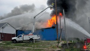 Photo Courtesy of the Palmyra Spectator of a Structure Fire on May 25th