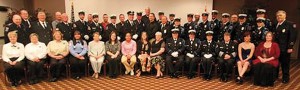 Members of the 2014 EMS Honor Guard conference. Members from the fire funeral assistance team, fire departments, and EMS from all over the state attended. Also attending was Mr.Rande McCrary, Director for the National EMS Memorial, Colorado Springs Co. (right end-2nd row) and Eric Johnson from Supporting heroes, Louisville Ky. And board member for the National EMS Memorial(back row middle) Picture by Don Vaucher, Missouri Fire Funeral Assistant team.