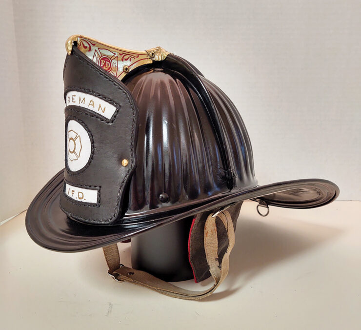 Leather Fire Helmets F.F.A.M.